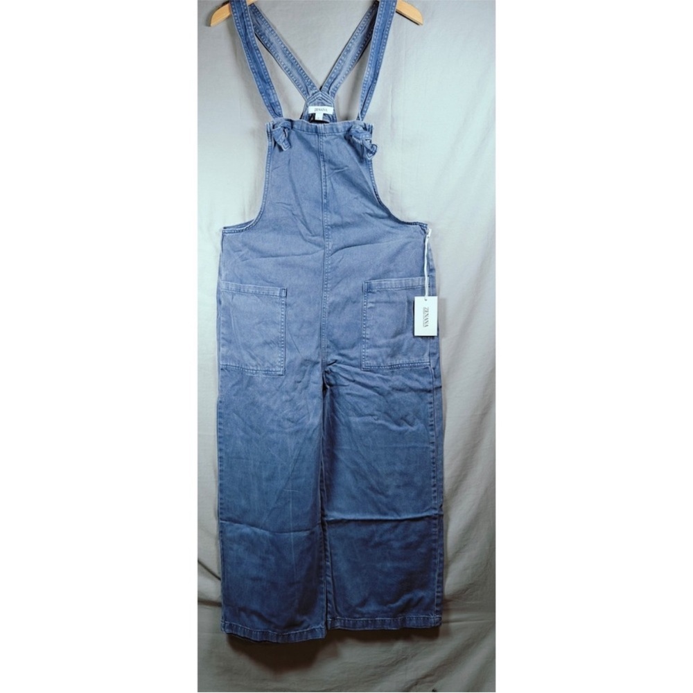 💞 Zenana Washed Knot Strap Pocket Denim Jumpsuit NWT (1864Y) - Picture 5 of 9